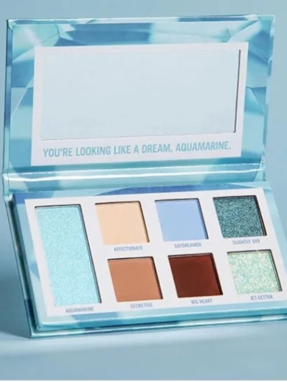 BH COSMETICS 'Aquamarine for March' Eyeshadow Palette - 7 Shades - NEVER USED